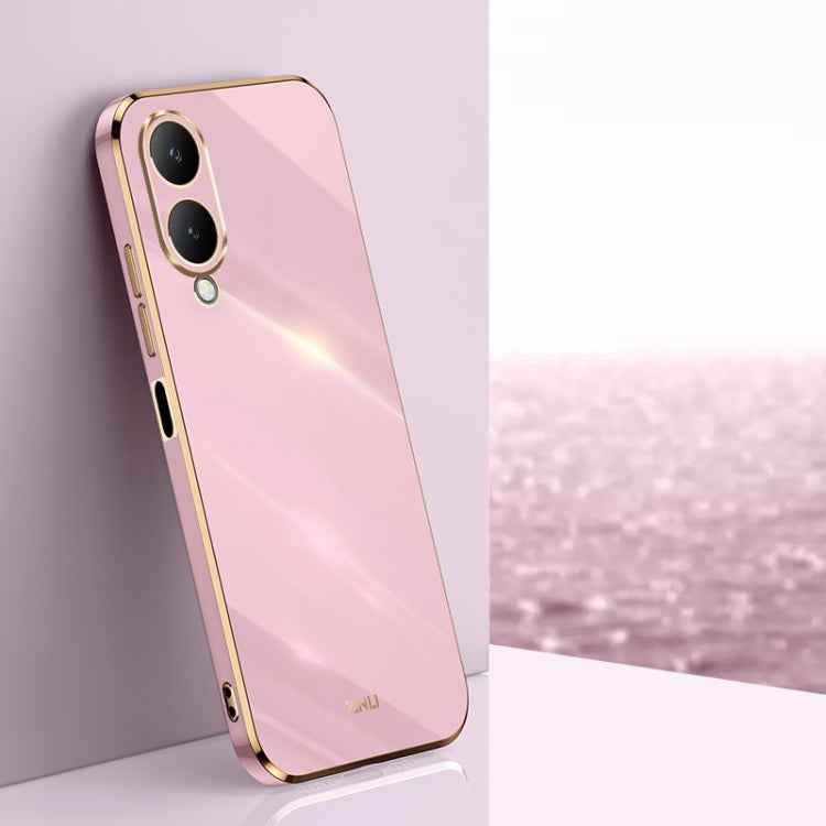 XINLI Straight Edge 6D Electroplate TPU Phone Case, For vivo S18 Pro, For vivo S18e, For vivo X100 Pro 5G, For vivo iQOO 12 Pro 5G, For vivo iQOO 12 5G, For vivo Y17S 4G