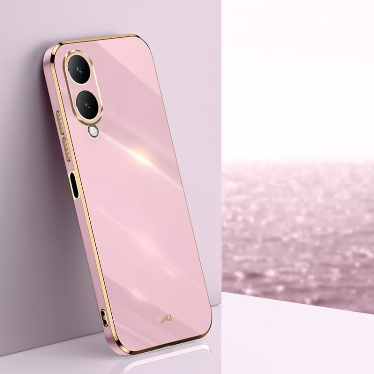 XINLI Straight Edge 6D Electroplate TPU Phone Case, For vivo iQOO 12 Pro 5G, For vivo iQOO 12 5G, For vivo Y17S 4G, For vivo Y35M+, For vivo S17, For vivo S17e