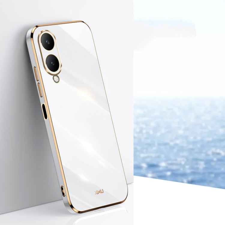 XINLI Straight Edge 6D Electroplate TPU Phone Case, For vivo S18 Pro, For vivo S18e, For vivo X100 Pro 5G, For vivo iQOO 12 Pro 5G, For vivo iQOO 12 5G, For vivo Y17S 4G
