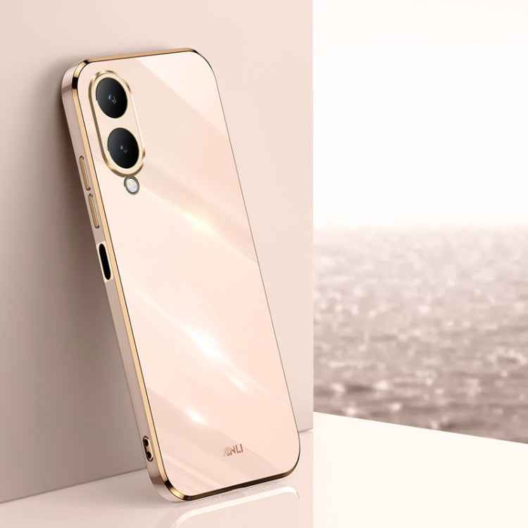 XINLI Straight Edge 6D Electroplate TPU Phone Case, For vivo S18 Pro, For vivo S18e, For vivo X100 Pro 5G, For vivo iQOO 12 Pro 5G, For vivo iQOO 12 5G, For vivo Y17S 4G
