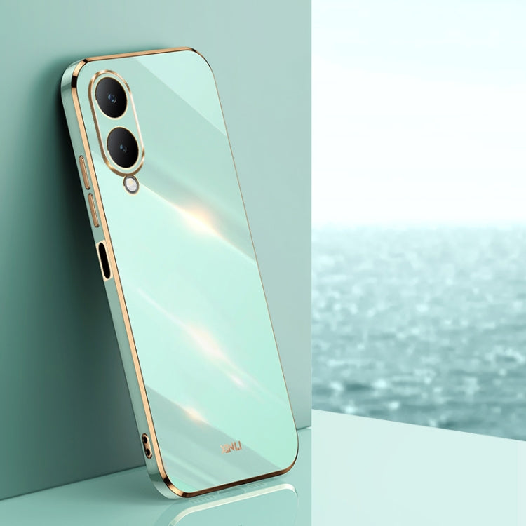 XINLI Straight Edge 6D Electroplate TPU Phone Case, For vivo iQOO 12 Pro 5G, For vivo iQOO 12 5G, For vivo Y17S 4G, For vivo Y35M+, For vivo S17, For vivo S17e