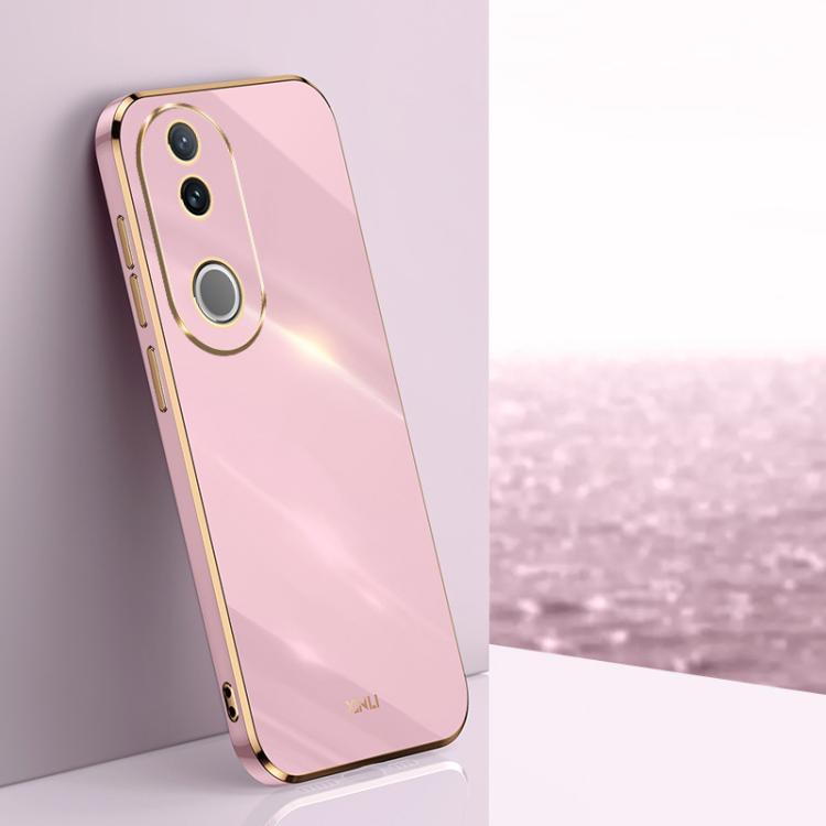 XINLI Straight Edge 6D Electroplate TPU Phone Case, For vivo V50 Lite, For vivo V50, For vivo Y300 Pro, For vivo S18 Pro, For vivo S18e, For vivo X100 Pro 5G