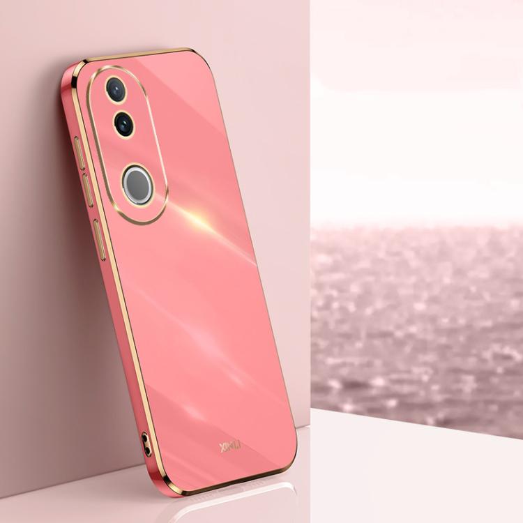 XINLI Straight Edge 6D Electroplate TPU Phone Case, For vivo V50 Lite, For vivo V50, For vivo Y300 Pro, For vivo S18 Pro, For vivo S18e, For vivo X100 Pro 5G