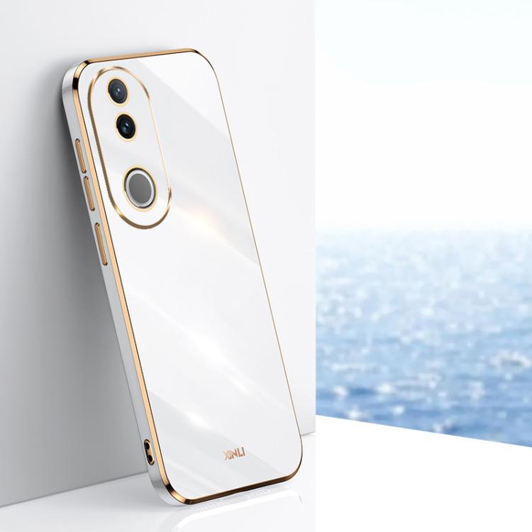 XINLI Straight Edge 6D Electroplate TPU Phone Case, For vivo V50 Lite, For vivo V50, For vivo Y300 Pro, For vivo S18 Pro, For vivo S18e, For vivo X100 Pro 5G