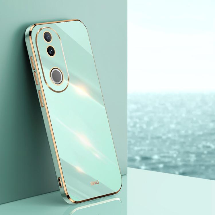 XINLI Straight Edge 6D Electroplate TPU Phone Case, For vivo V50 Lite, For vivo V50, For vivo Y300 Pro, For vivo S18 Pro, For vivo S18e, For vivo X100 Pro 5G