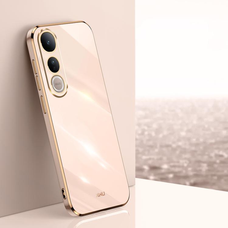 XINLI Straight Edge 6D Electroplate TPU Phone Case, For vivo V50 Lite, For vivo V50, For vivo Y300 Pro, For vivo S18 Pro, For vivo S18e, For vivo X100 Pro 5G