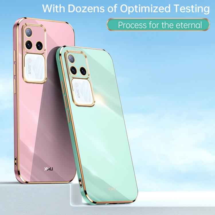 XINLI Straight Edge 6D Electroplate TPU Phone Case, For vivo S18 Pro, For vivo S18e, For vivo X100 Pro 5G, For vivo iQOO 12 Pro 5G, For vivo iQOO 12 5G, For vivo Y17S 4G
