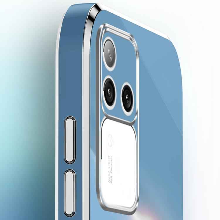 XINLI Straight Edge 6D Electroplate TPU Phone Case, For vivo S18 Pro, For vivo S18e, For vivo X100 Pro 5G, For vivo iQOO 12 Pro 5G, For vivo iQOO 12 5G, For vivo Y17S 4G