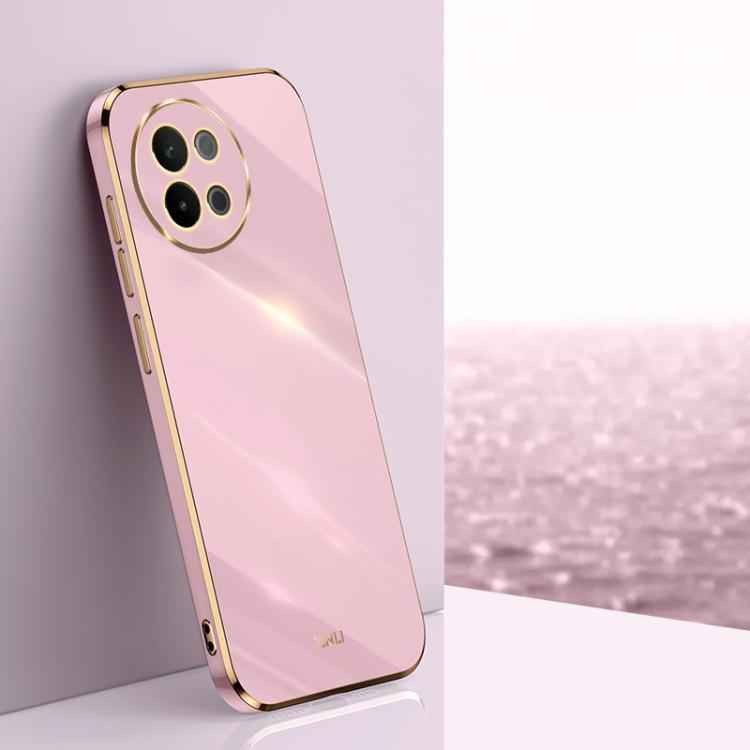 XINLI Straight Edge 6D Electroplate TPU Phone Case, For vivo S18 Pro, For vivo S18e, For vivo X100 Pro 5G, For vivo iQOO 12 Pro 5G, For vivo iQOO 12 5G, For vivo Y17S 4G