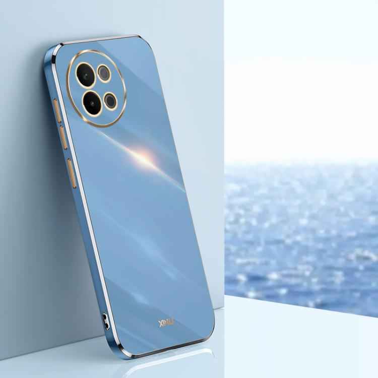 XINLI Straight Edge 6D Electroplate TPU Phone Case, For vivo S18 Pro, For vivo S18e, For vivo X100 Pro 5G, For vivo iQOO 12 Pro 5G, For vivo iQOO 12 5G, For vivo Y17S 4G