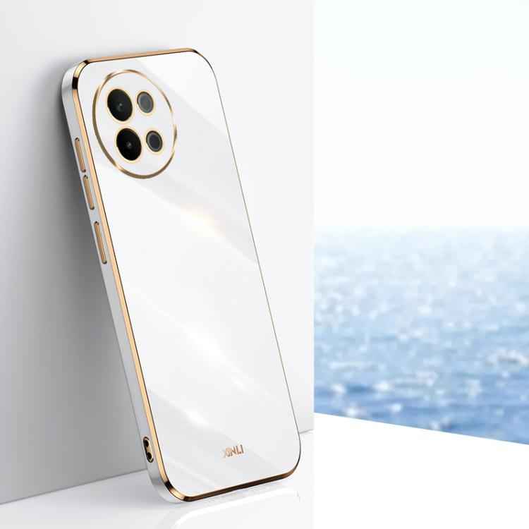 XINLI Straight Edge 6D Electroplate TPU Phone Case, For vivo S18 Pro, For vivo S18e, For vivo X100 Pro 5G, For vivo iQOO 12 Pro 5G, For vivo iQOO 12 5G, For vivo Y17S 4G