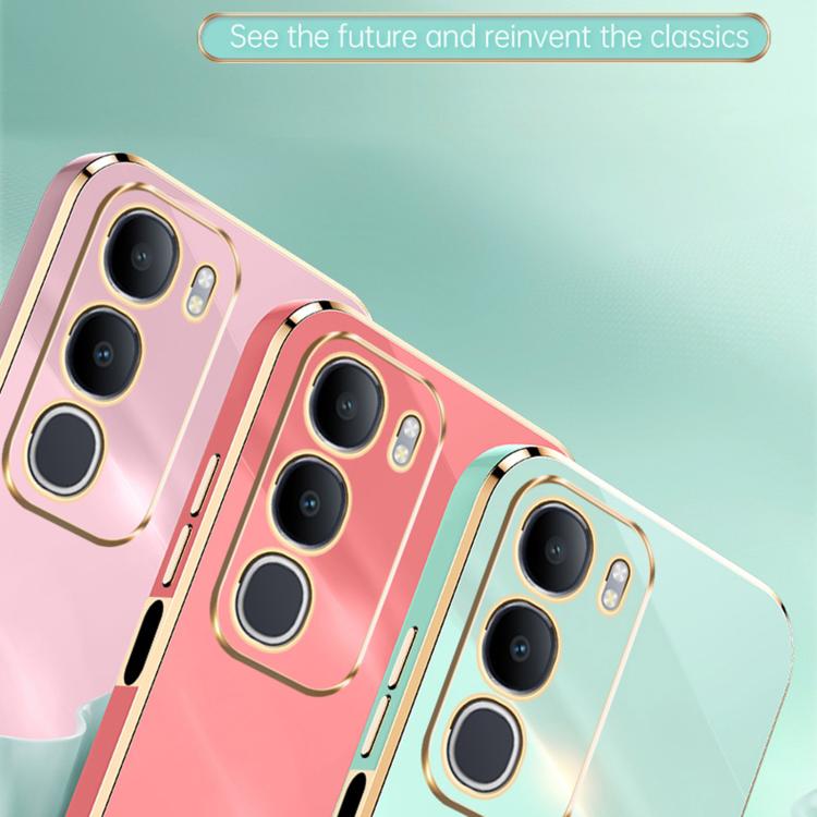 XINLI Straight Edge 6D Electroplate TPU Phone Case, For vivo Y50 5G, For vivo Y500 5G, For vivo V60 5G Global, For vivo S30 Pro mini 5G, For vivo S30 5G, For vivo X200 Ultra