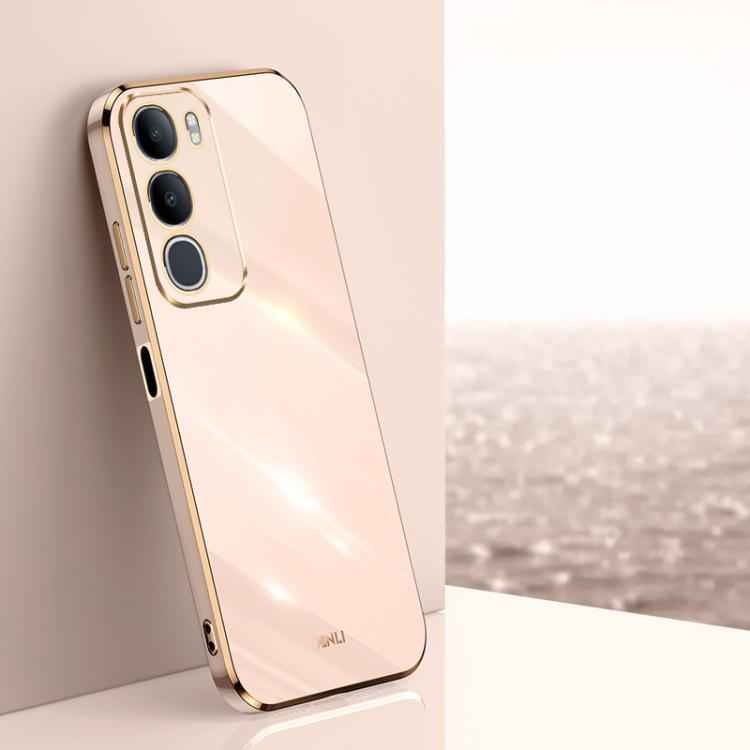 XINLI Straight Edge 6D Electroplate TPU Phone Case, For vivo X300 Pro, For vivo X300 5G, For vivo V60 Lite 5G, For vivo Y50 5G, For vivo Y500 5G, For vivo V60 5G Global
