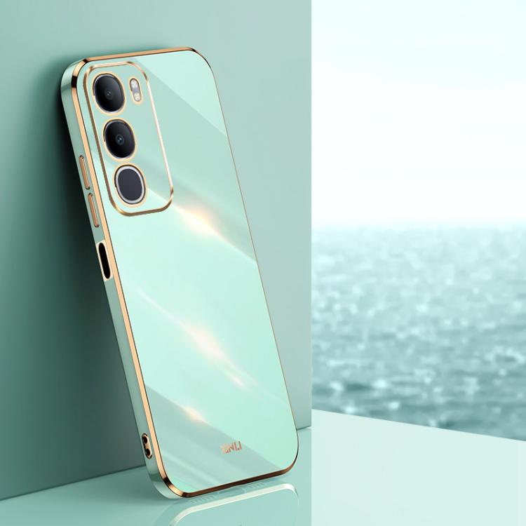 XINLI Straight Edge 6D Electroplate TPU Phone Case, For vivo Y50 5G, For vivo Y500 5G, For vivo V60 5G Global, For vivo S30 Pro mini 5G, For vivo S30 5G, For vivo X200 Ultra