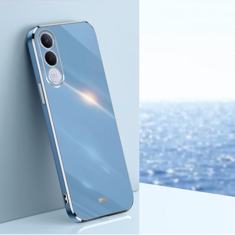XINLI Straight Edge 6D Electroplate TPU Phone Case, For vivo Y600 Pro 5G, For vivo V70 FE 5G, For vivo X300 Ultra, For vivo X300 Pro, For vivo X300 5G, For vivo V60 Lite 5G