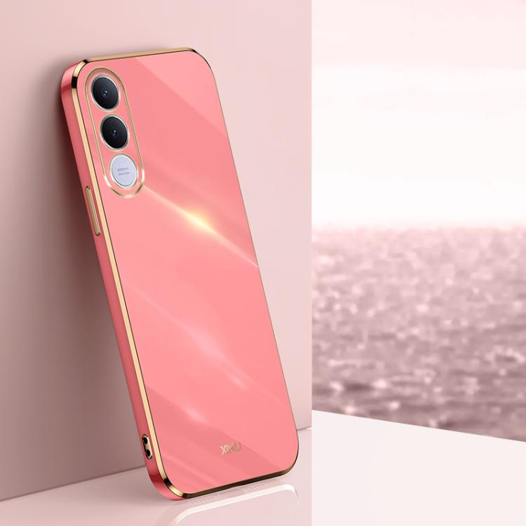 XINLI Straight Edge 6D Electroplate TPU Phone Case, For vivo Y600 Pro 5G, For vivo V70 FE 5G, For vivo X300 Ultra, For vivo X300 Pro, For vivo X300 5G, For vivo V60 Lite 5G