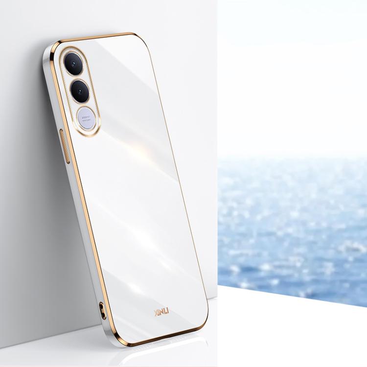XINLI Straight Edge 6D Electroplate TPU Phone Case, For vivo Y600 Pro 5G, For vivo V70 FE 5G, For vivo X300 Ultra, For vivo X300 Pro, For vivo X300 5G, For vivo V60 Lite 5G