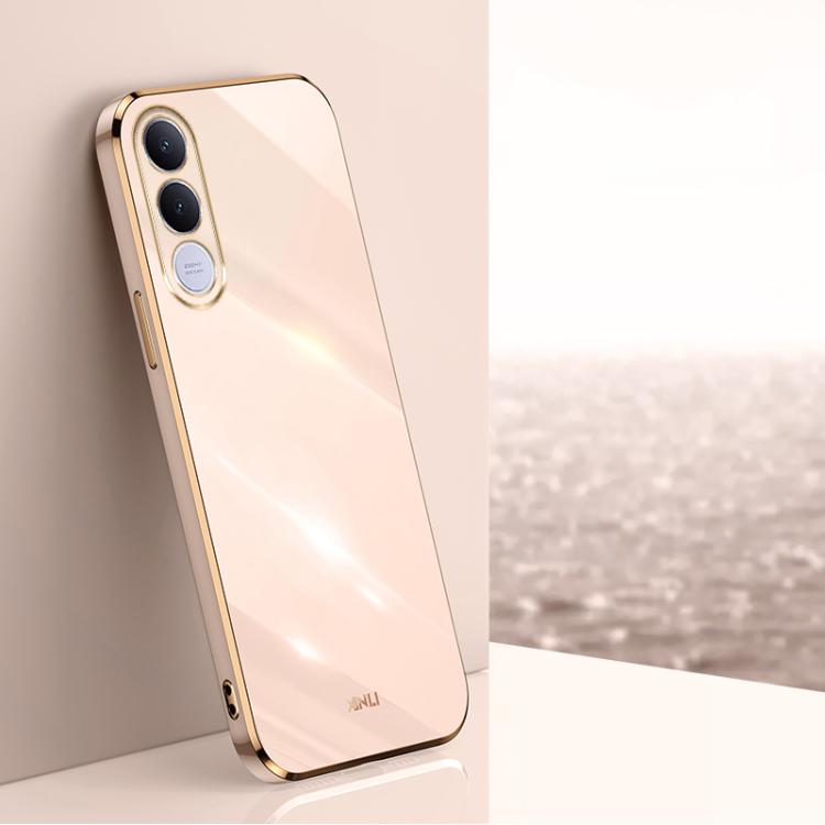 XINLI Straight Edge 6D Electroplate TPU Phone Case, For vivo Y600 Pro 5G, For vivo V70 FE 5G, For vivo X300 Ultra, For vivo X300 Pro, For vivo X300 5G, For vivo V60 Lite 5G