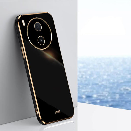 XINLI Straight Edge 6D Electroplate TPU Phone Case, For vivo Y600 Pro 5G, For vivo V70 FE 5G, For vivo X300 Ultra, For vivo X300 Pro, For vivo X300 5G, For vivo V60 Lite 5G