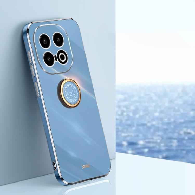 XINLI Straight Edge 6D Electroplate TPU Phone Case with Ring Holder, For vivo S20 Pro, For vivo iQOO 13, For vivo Y300 Pro, For vivo V40 Lite 5G, For vivo S18 Pro, For vivo S18e