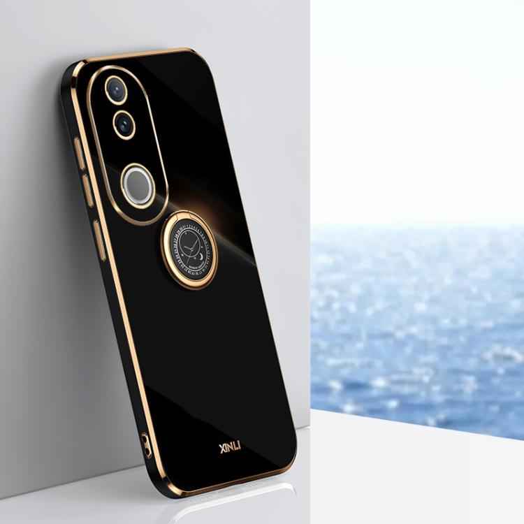 XINLI Straight Edge 6D Electroplate TPU Phone Case with Ring Holder, For vivo S30 Pro mini 5G, For vivo S30 5G, For vivo X200 Ultra, For vivo V50 Lite, For vivo V50, For vivo S20