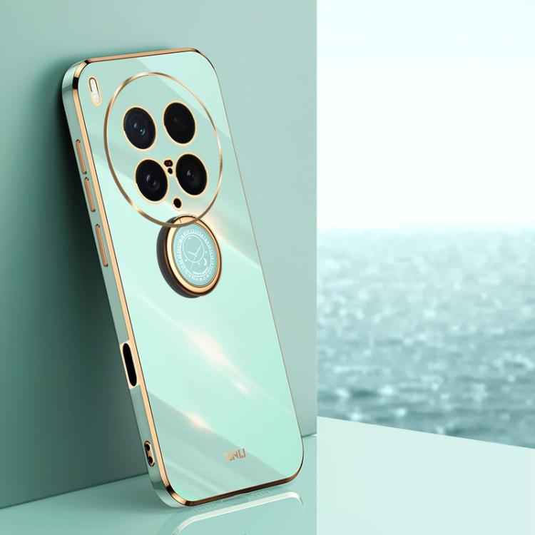 XINLI Straight Edge 6D Electroplate TPU Phone Case with Ring Holder, For vivo S30 Pro mini 5G, For vivo S30 5G, For vivo X200 Ultra, For vivo V50 Lite, For vivo V50, For vivo S20