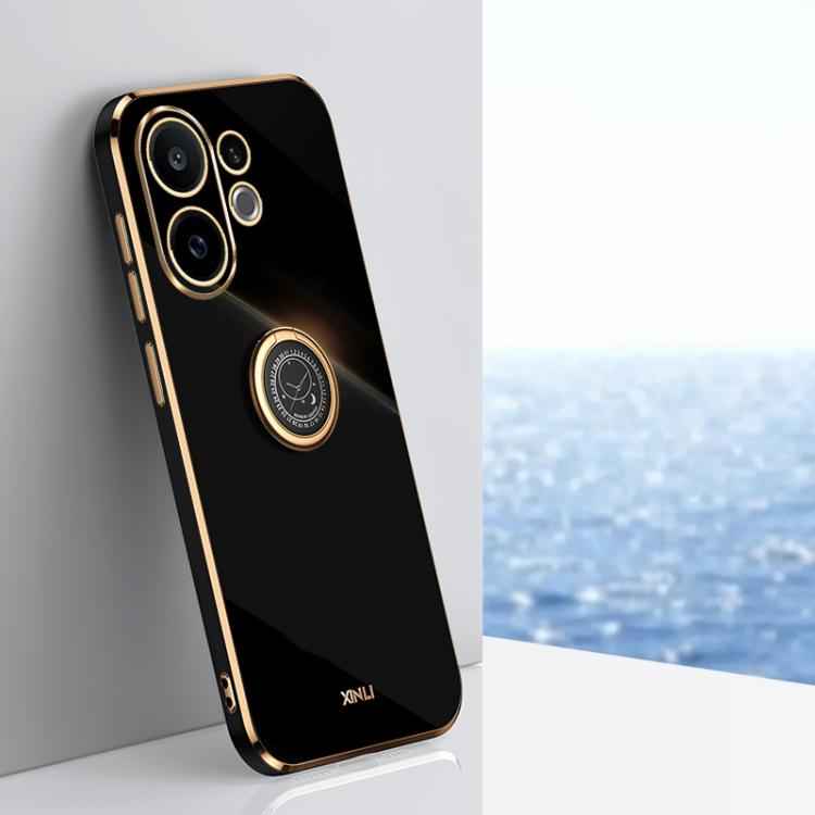 XINLI Straight Edge 6D Electroplate TPU Phone Case with Ring Holder, For vivo S30 Pro mini 5G, For vivo S30 5G, For vivo X200 Ultra, For vivo V50 Lite, For vivo V50, For vivo S20