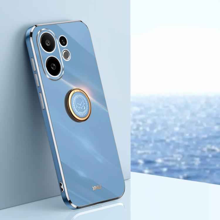 XINLI Straight Edge 6D Electroplate TPU Phone Case with Ring Holder, For vivo S30 Pro mini 5G, For vivo S30 5G, For vivo X200 Ultra, For vivo V50 Lite, For vivo V50, For vivo S20