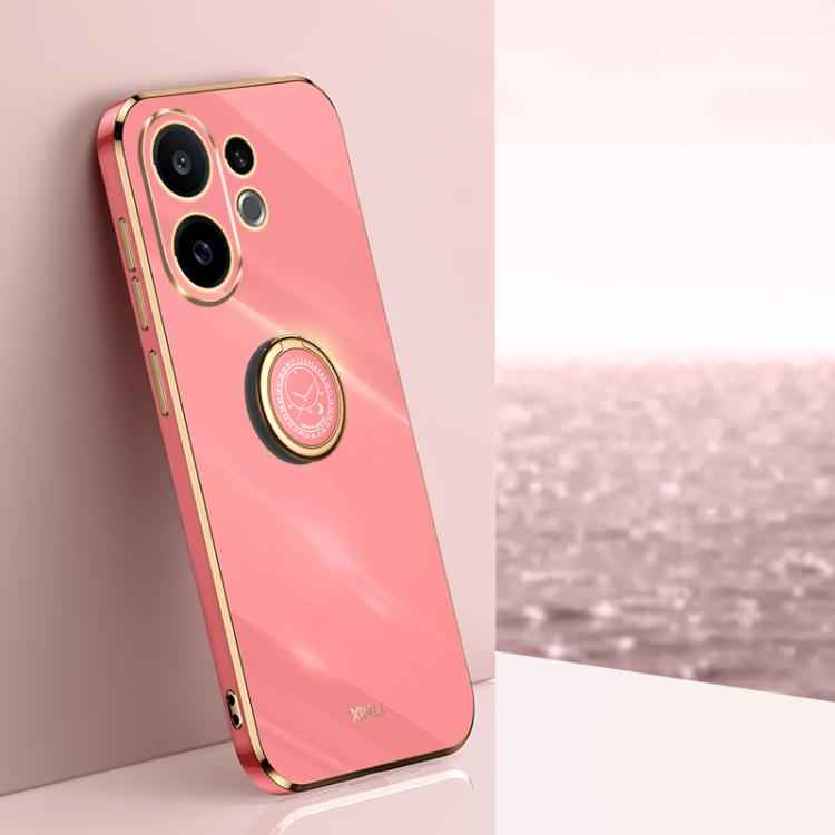 XINLI Straight Edge 6D Electroplate TPU Phone Case with Ring Holder, For vivo S30 Pro mini 5G, For vivo S30 5G, For vivo X200 Ultra, For vivo V50 Lite, For vivo V50, For vivo S20