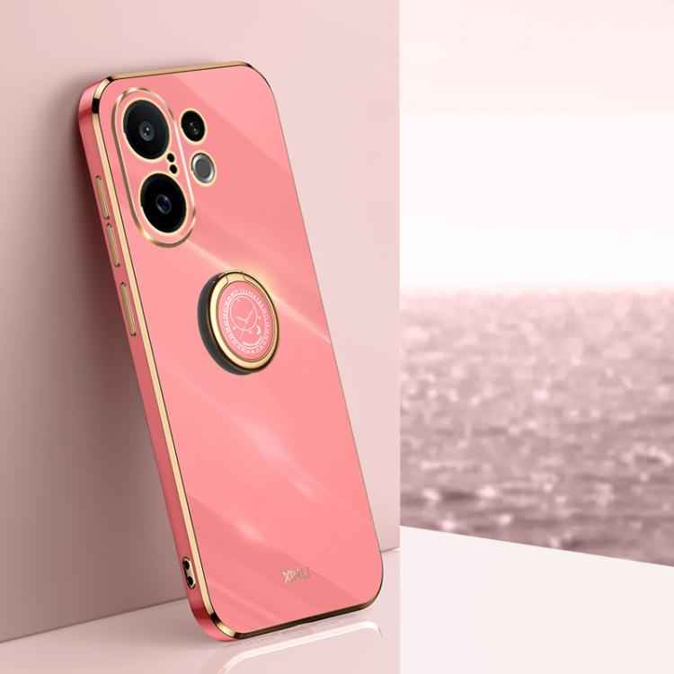 XINLI Straight Edge 6D Electroplate TPU Phone Case with Ring Holder, For vivo S30 Pro mini 5G, For vivo S30 5G, For vivo X200 Ultra, For vivo V50 Lite, For vivo V50, For vivo S20