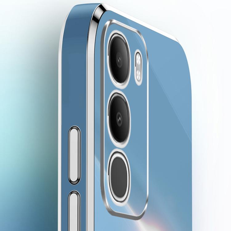XINLI Straight Edge 6D Electroplate TPU Phone Case with Ring Holder, For vivo Y50 5G, For vivo Y500 5G, For vivo V60 5G Global, For vivo S30 Pro mini 5G, For vivo S30 5G, For vivo X200 Ultra