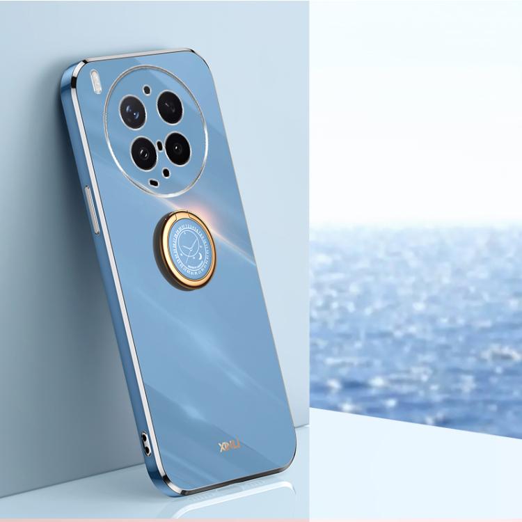 XINLI Straight Edge 6D Electroplate TPU Phone Case with Ring Holder, For vivo Y600 Pro 5G, For vivo V70 FE 5G, For vivo X300 Ultra, For vivo X300 Pro, For vivo X300 5G, For vivo V60 Lite 5G