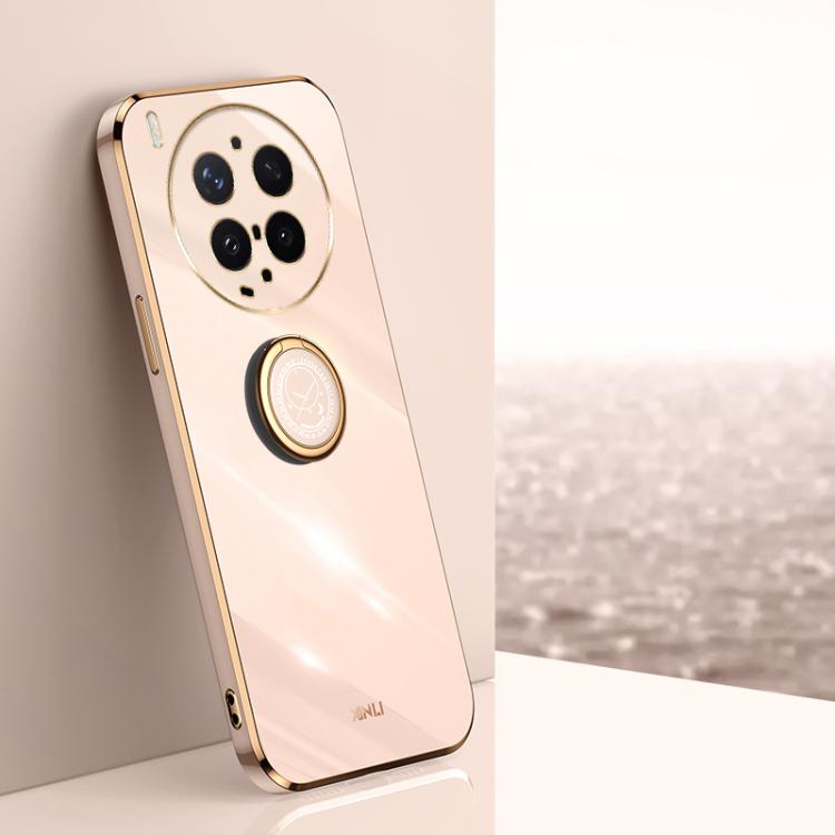 XINLI Straight Edge 6D Electroplate TPU Phone Case with Ring Holder, For vivo Y600 Pro 5G, For vivo V70 FE 5G, For vivo X300 Ultra, For vivo X300 Pro, For vivo X300 5G, For vivo V60 Lite 5G