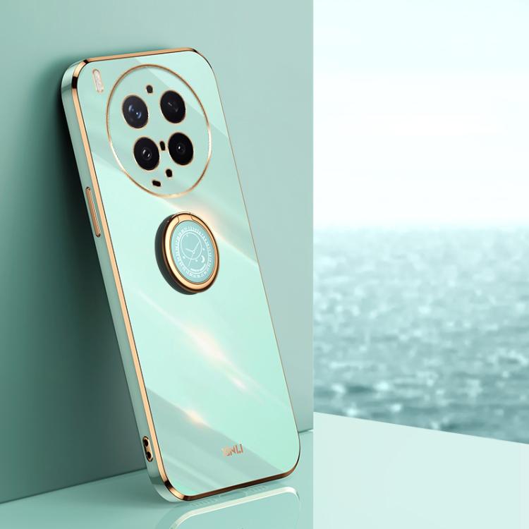 XINLI Straight Edge 6D Electroplate TPU Phone Case with Ring Holder, For vivo Y600 Pro 5G, For vivo V70 FE 5G, For vivo X300 Ultra, For vivo X300 Pro, For vivo X300 5G, For vivo V60 Lite 5G