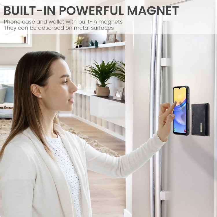 DG.MING M2 Series 3-Fold Multi Card Bag + Magnetic Phone Case, For Samsung Galaxy A15 5G / A15 4G, For Samsung Galaxy A55 5G, For Samsung Galaxy A35 5G, For Samsung Galaxy S24 Ultra 5G, For Samsung Galaxy S24+ 5G, For Samsung Galaxy S24 5G�������������...