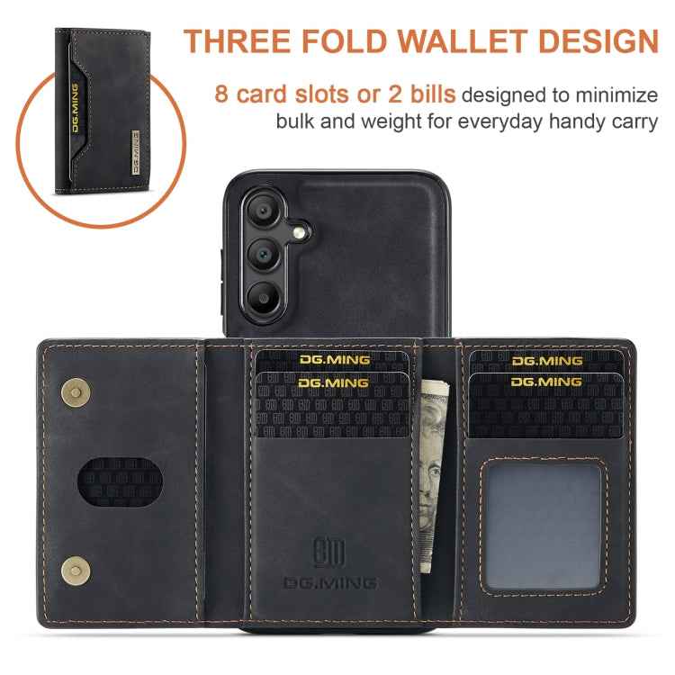 DG.MING M2 Series 3-Fold Multi Card Bag + Magnetic Phone Case, For Samsung Galaxy A15 5G / A15 4G, For Samsung Galaxy A55 5G, For Samsung Galaxy A35 5G, For Samsung Galaxy S24 Ultra 5G, For Samsung Galaxy S24+ 5G, For Samsung Galaxy S24 5G�������������...