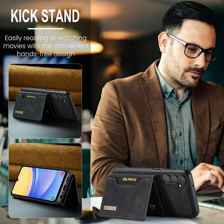 DG.MING M2 Series 3-Fold Multi Card Bag + Magnetic Phone Case, For Samsung Galaxy A15 5G / A15 4G, For Samsung Galaxy A55 5G, For Samsung Galaxy A35 5G, For Samsung Galaxy S24 Ultra 5G, For Samsung Galaxy S24+ 5G, For Samsung Galaxy S24 5G�������������...