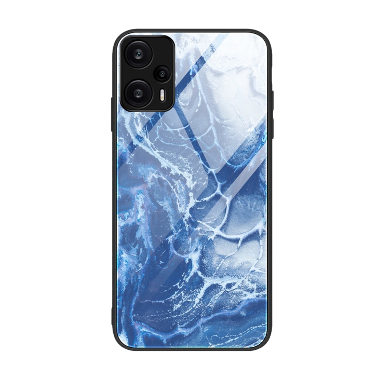 Marble Pattern Glass Protective Phone Case