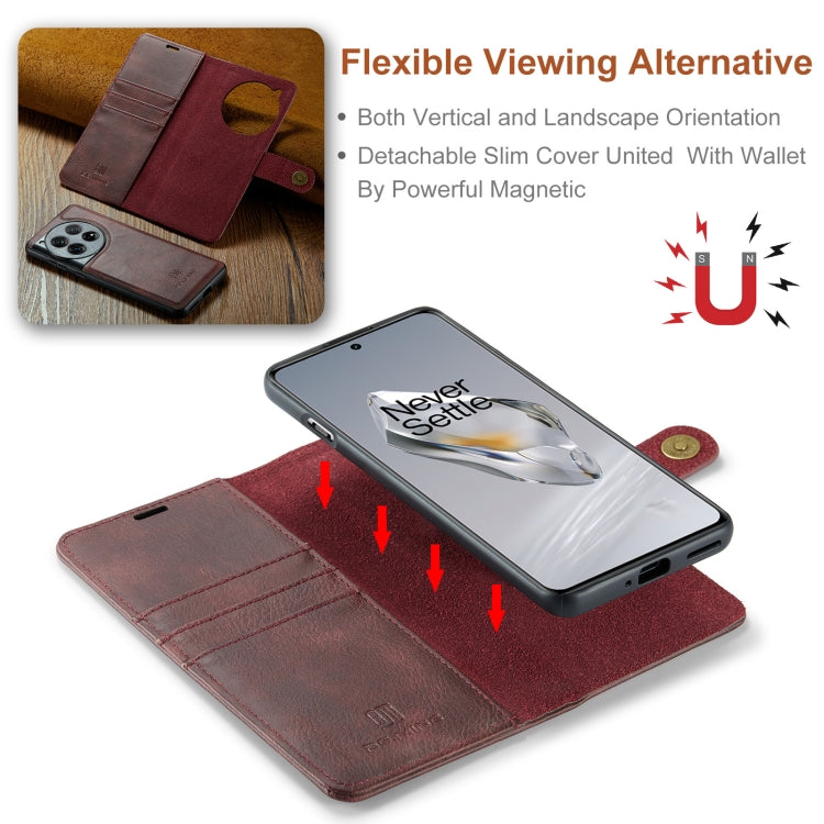 DG.MING Crazy Horse Texture Detachable Magnetic Leather Case