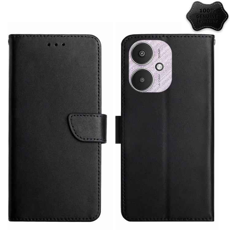 Genuine Leather Fingerprint-proof Flip Phone Case