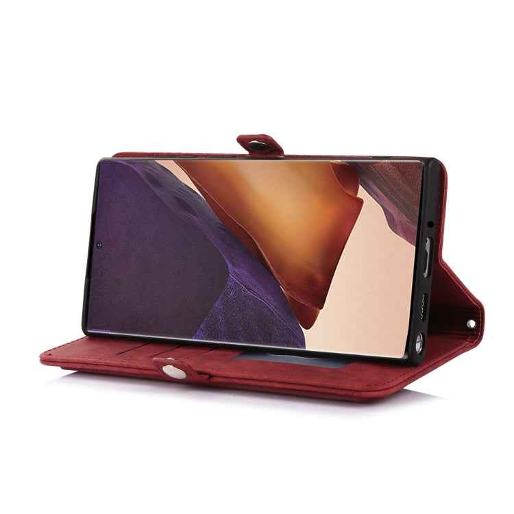 Zipper Card Slot Buckle Wallet Leather Phone Case