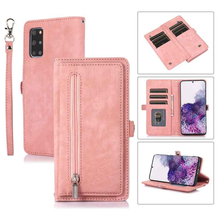 Zipper Card Slot Buckle Wallet Leather Phone Case