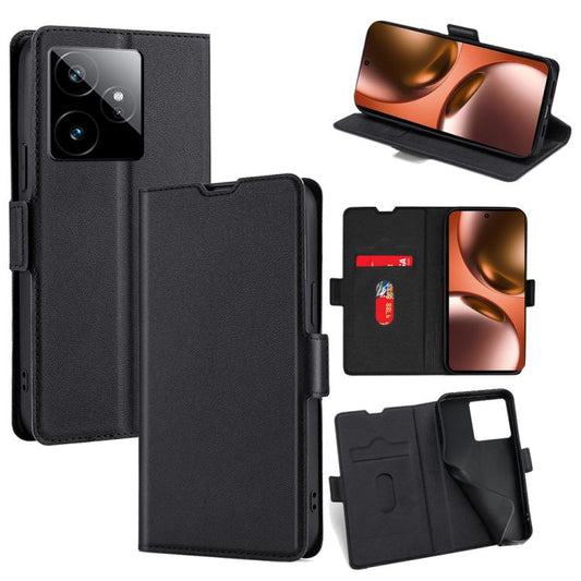 Ultra-thin Voltage Side Buckle Horizontal Flip Leather Phone Case, For Realme GT 7 5G Global, For Realme 14 5G Global, For Realme P3 Ultra 5G, For Realme P3 Pro 5G Global, For Realme 14 Pro+ 5G, For Realme 14 Pro 5G Global                              ...
