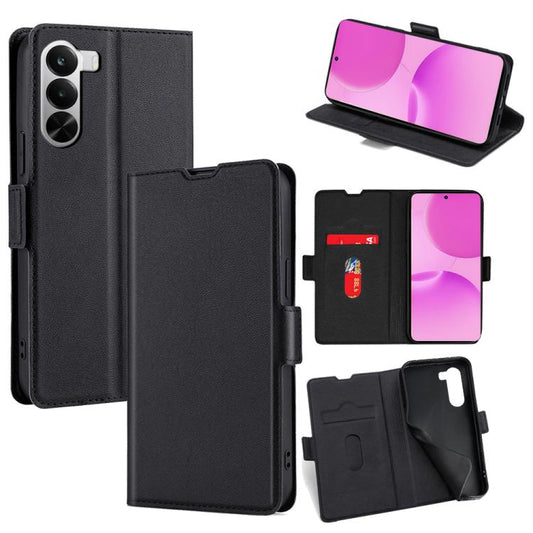 Ultra-thin Voltage Side Buckle Horizontal Flip Leather Phone Case, For Realme P4x 5G, For Realme C85 5G, For Realme 15T 5G Global, For Realme C71 4G, For Realme GT 7 5G Global, For Realme 14 5G Global, For Realme P3 Ultra 5G, For Realme P3 Pro 5G Globa...