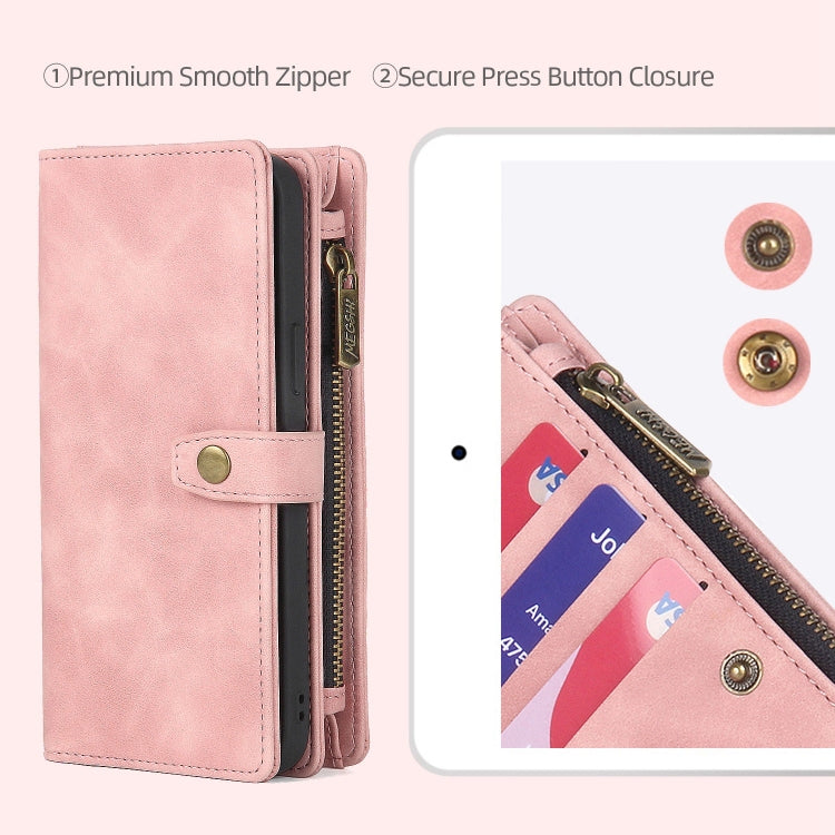 Zipper Wallet Magnetic Detachable Leather Phone Case, For Samsung Galaxy A22 5G, For Samsung Galaxy A32 5G, For Samsung Galaxy A32 4G, For Samsung Galaxy A33 5G, For Samsung Galaxy A42 5G, For Samsung Galaxy A50, For Samsung Galaxy A51 4G              ...
