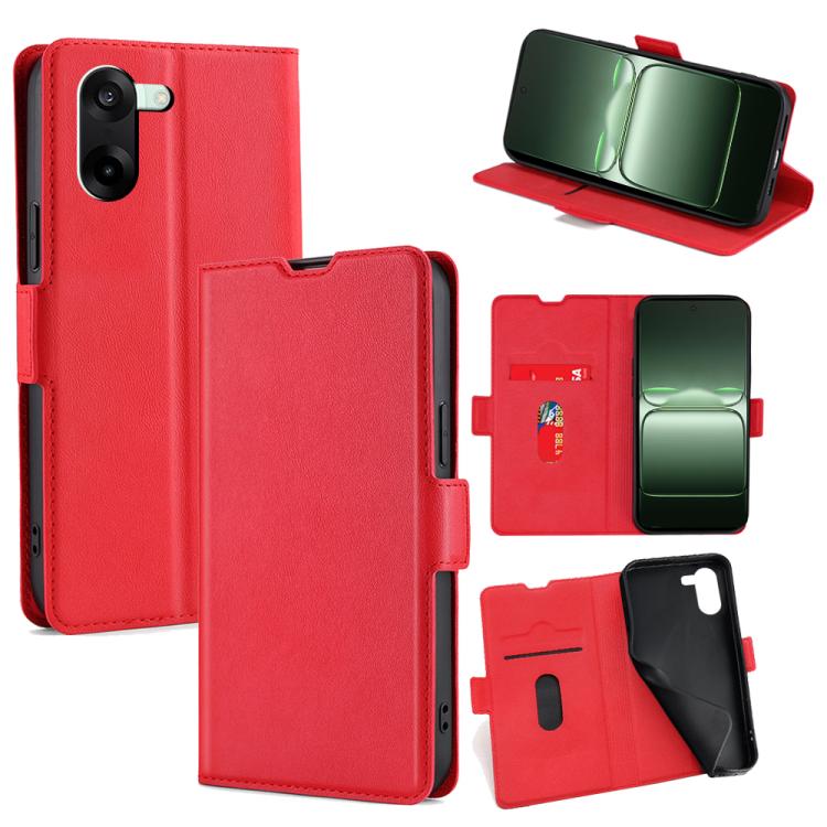 Ultra-thin Voltage Side Buckle Horizontal Flip Leather Phone Case