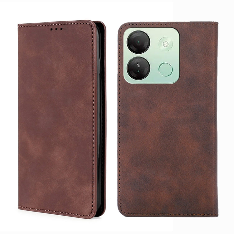 Skin Feel Magnetic Leather Phone Case, For Infinix Note 40 Pro 5G, For Infinix Note 40 4G, For Infinix Hot 40i, For Infinix Zero 30 4G, For Infinix Zero 30 5G, For Infinix GT 10 Pro 5G, For Infinix Hot 30 Play 4G, For Infinix Note 30 5G                ...