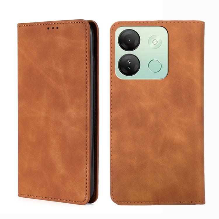 Skin Feel Magnetic Leather Phone Case, For Infinix Note 40 Pro 5G, For Infinix Note 40 4G, For Infinix Hot 40i, For Infinix Zero 30 4G, For Infinix Zero 30 5G, For Infinix GT 10 Pro 5G, For Infinix Hot 30 Play 4G, For Infinix Note 30 5G                ...