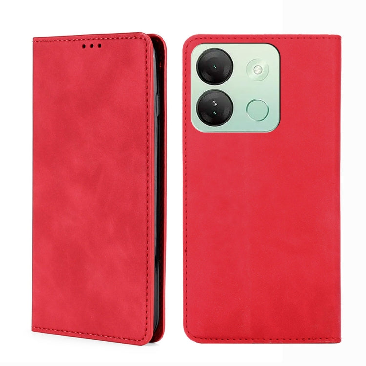 Skin Feel Magnetic Leather Phone Case, For Infinix Note 40 Pro 5G, For Infinix Note 40 4G, For Infinix Hot 40i, For Infinix Zero 30 4G, For Infinix Zero 30 5G, For Infinix GT 10 Pro 5G, For Infinix Hot 30 Play 4G, For Infinix Note 30 5G                ...