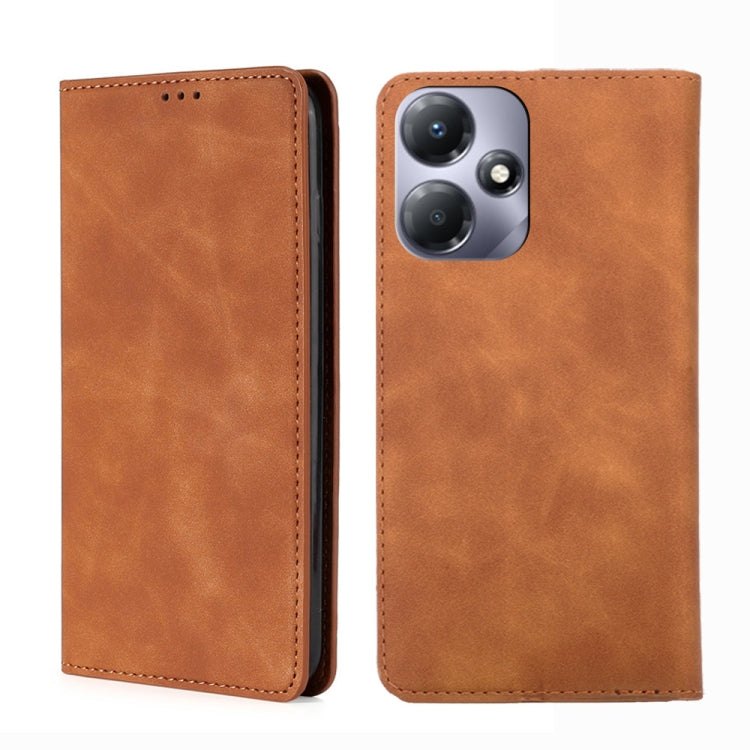 Skin Feel Magnetic Leather Phone Case, For Infinix Note 40 Pro 5G, For Infinix Note 40 4G, For Infinix Hot 40i, For Infinix Zero 30 4G, For Infinix Zero 30 5G, For Infinix GT 10 Pro 5G, For Infinix Hot 30 Play 4G, For Infinix Note 30 5G                ...